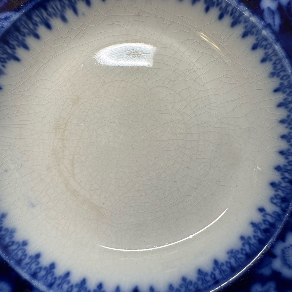 Vintage 9” Grace (Flow Blue) Luncheon Plate By Grindley - Picture 5 of 7
